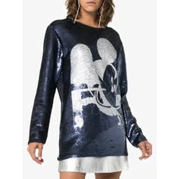 Faith Connexion X Disney Collab All Over Sequin Top Tunic Size Small New - Picture 5 of 13